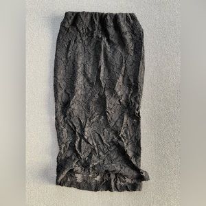 Bedo long pencil lace black skirt